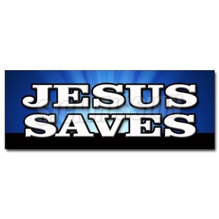 JESUS SAVES DECAL Sticker Church Religious Pastor Bible Christian Message